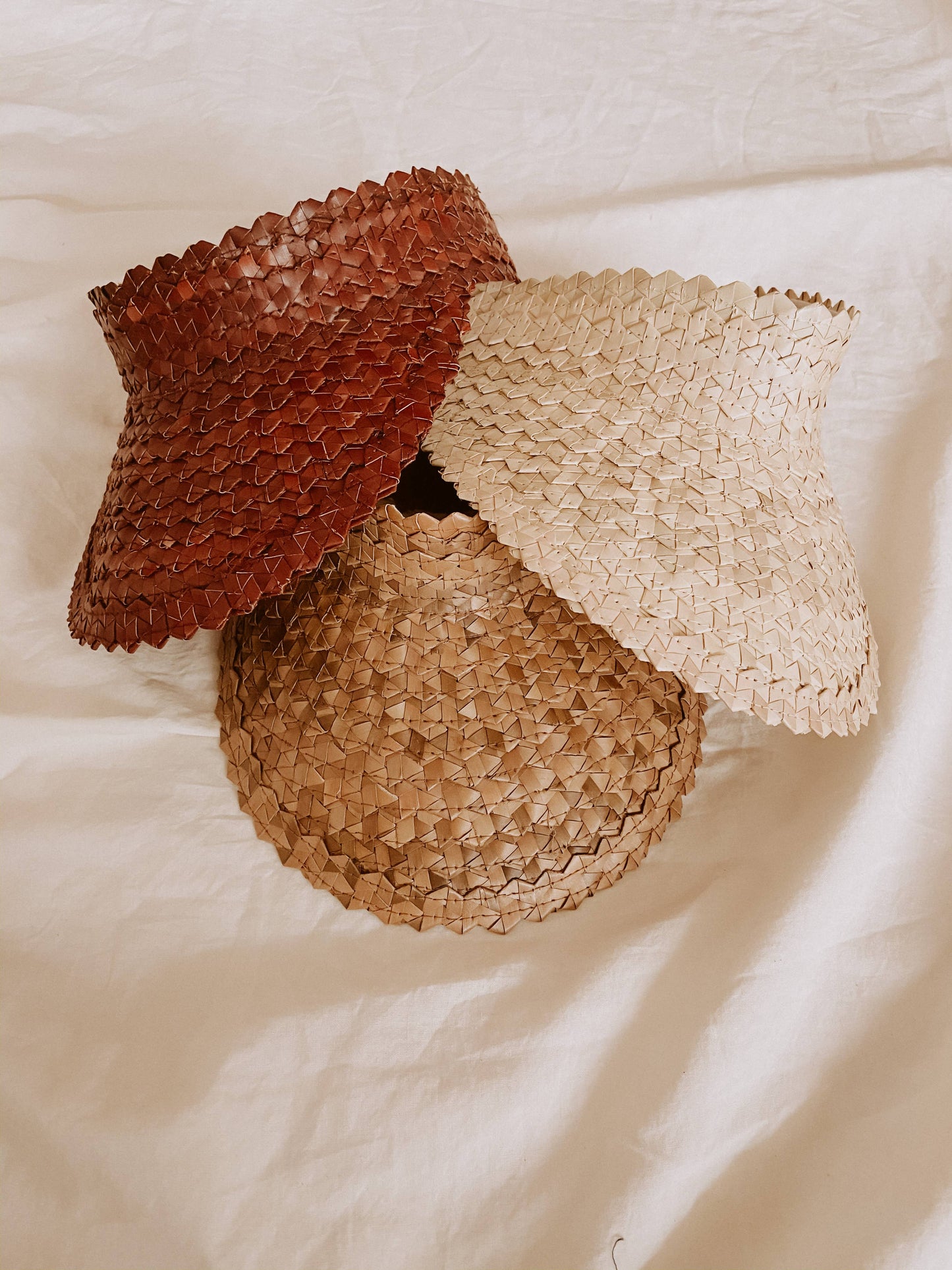 Village Thrive Rattan Sun Visor - Blonde