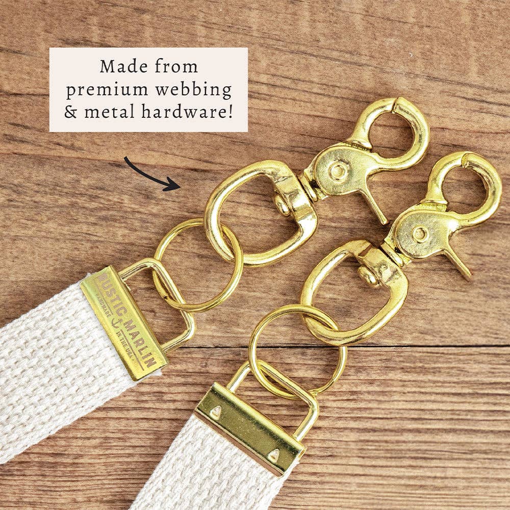 Rustic Marlin Waves Islamorada Keychain