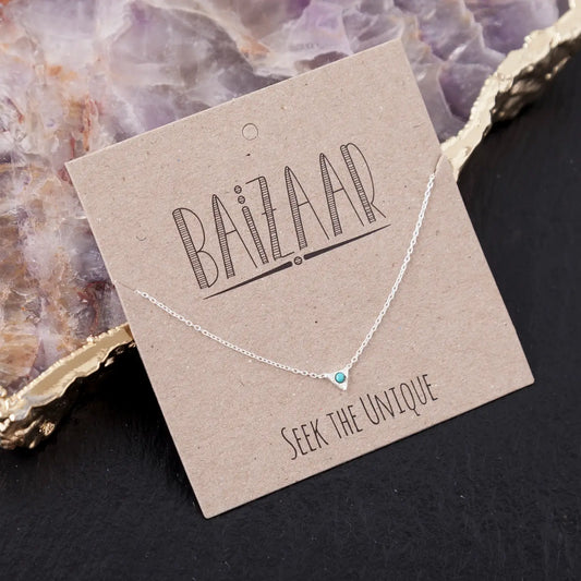 Baizaar Sterling Silver Droplet Necklace