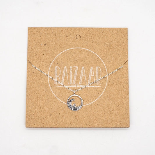 Baizaar Wave Necklace - Sterling Silver