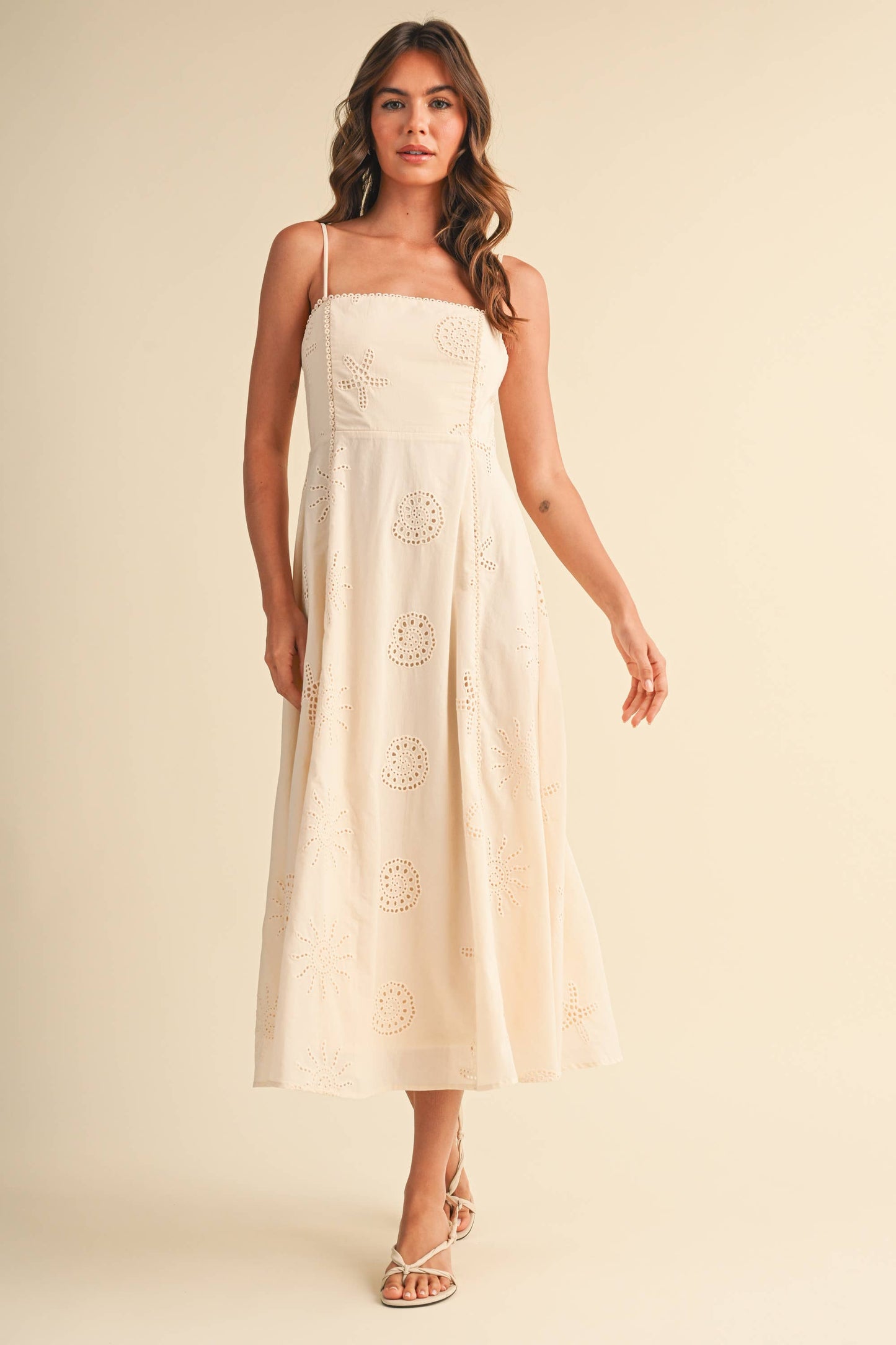 Klesis Coastal Eyelet Embroidered Dress