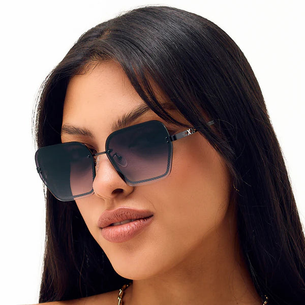 TopFoxx Chain Reaction Sunglasses - Faded Black