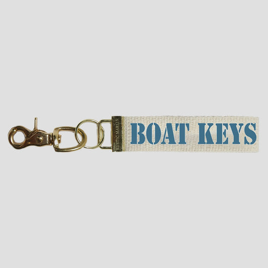 Rustic Marlin Boat Keys Keychain
