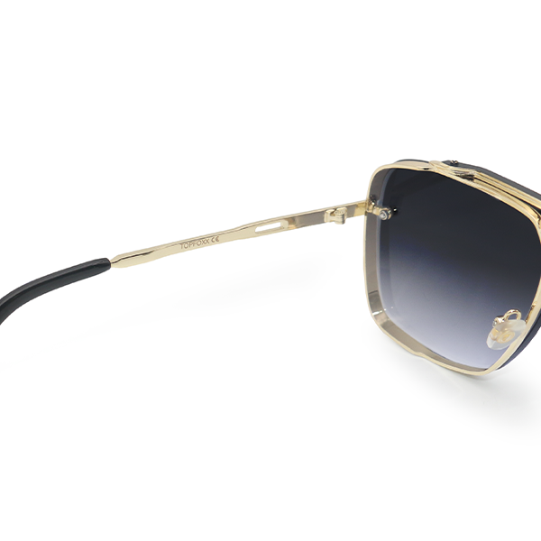 Topfoxx Bella Tangle Free Aviator Sunglasses - Midnight Gold