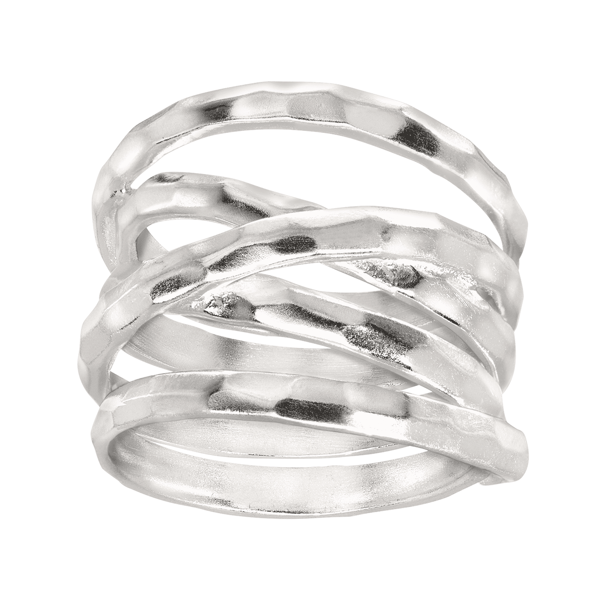 Silpada - Silpada 'Wrapped Up' Silver Overlapping Textured Band Ring