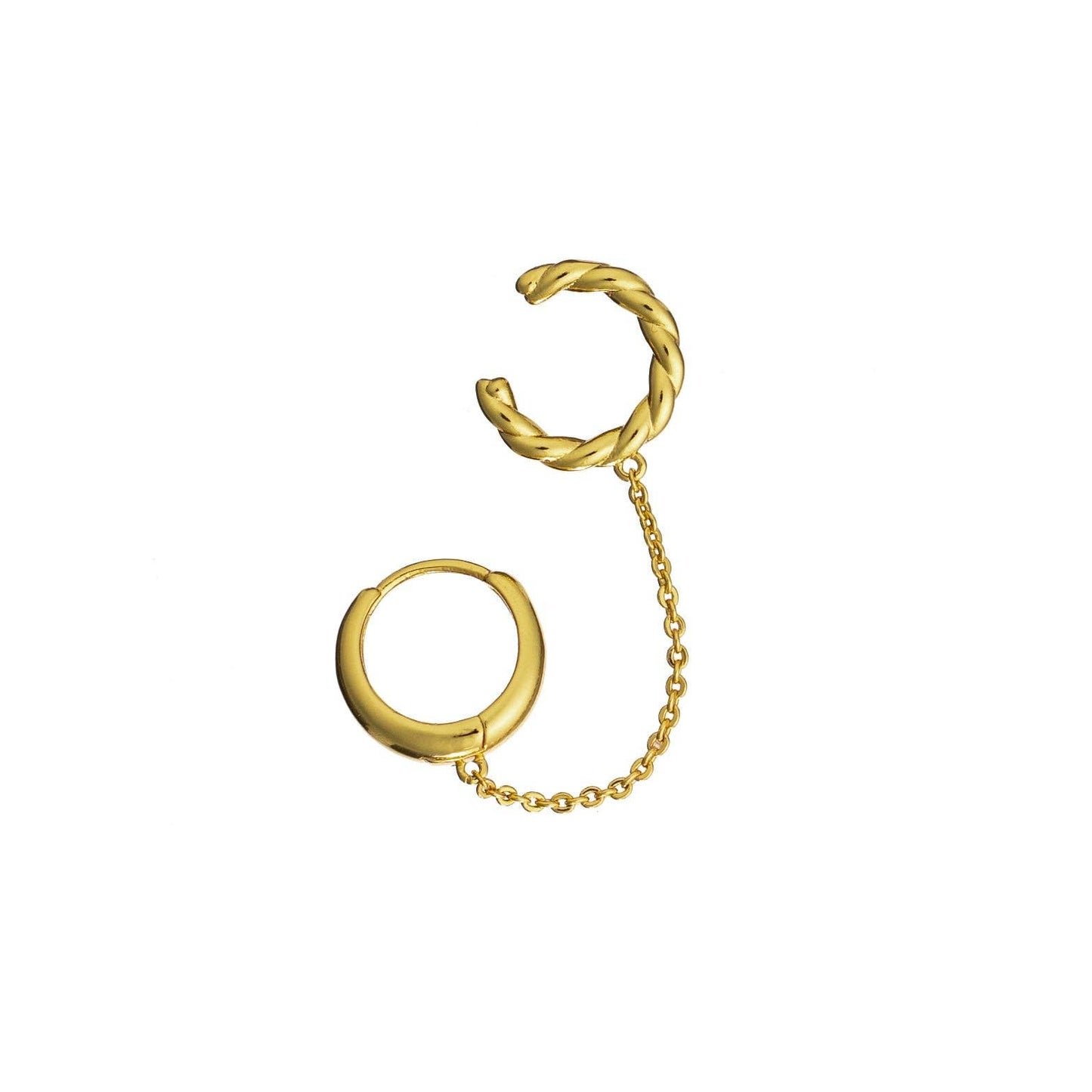 Brenda Grands 18K Gold Zenith + Twisted Ear Cuff Single