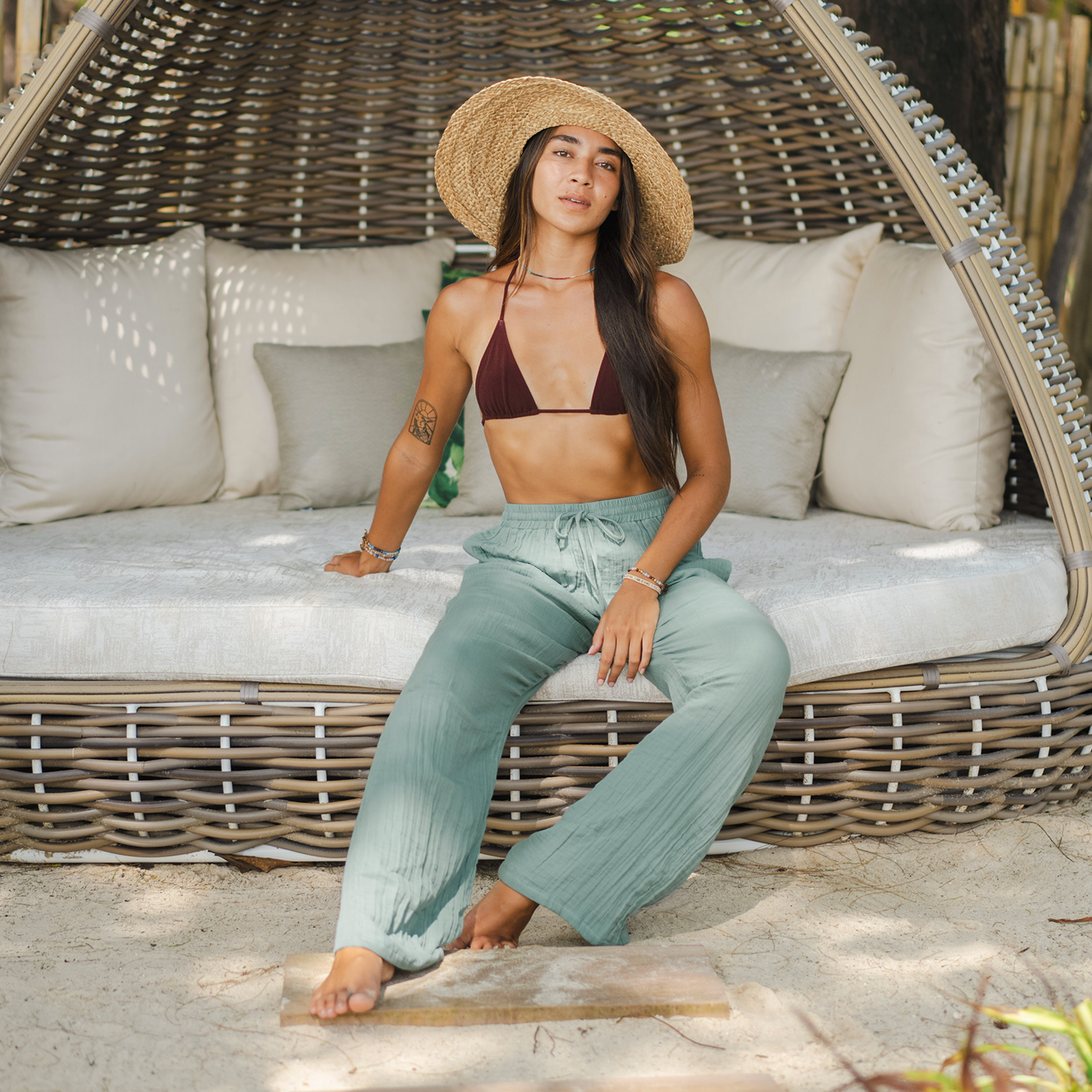 Lotus and Luna Cabana Pants - Sage