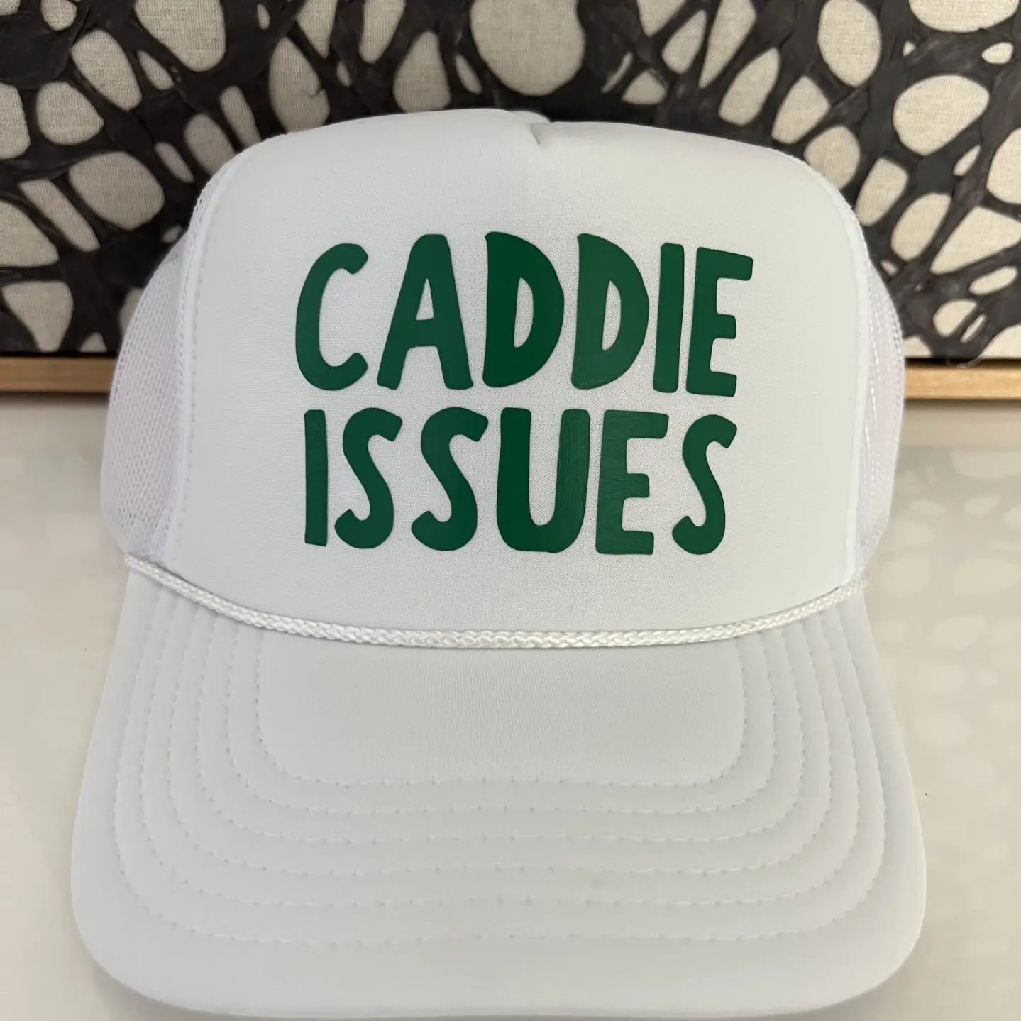 Arnie & Ollie Caddie Issues White Trucker Hat