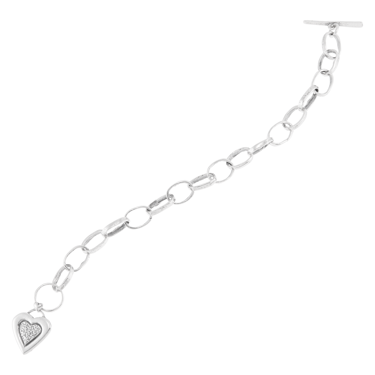 Silpada - Silpada 'Endless Love' Sterling Silver Heart Charm Bracelet