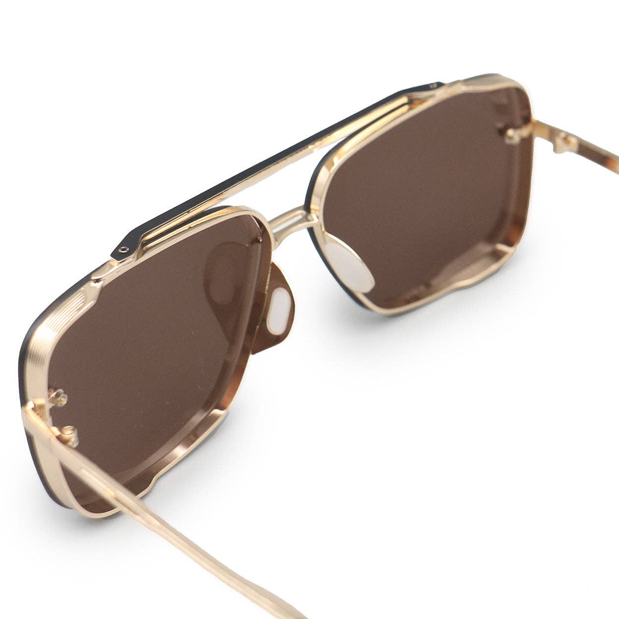 Topfoxx Bella Tangle Free Aviator Sunglasses - Mirrored Bronze