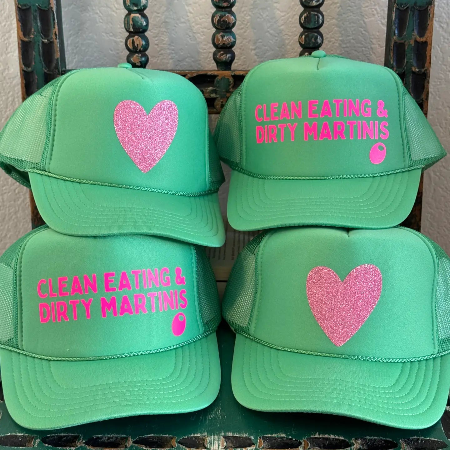 Arnie & Ollie Clean Eating & Dirt Martini's Cactus Trucker Hat