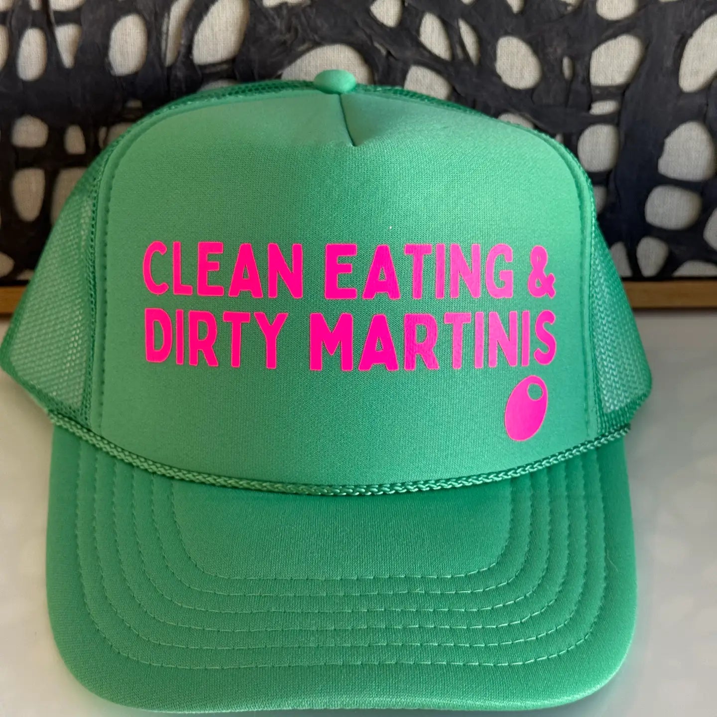 Arnie & Ollie Clean Eating & Dirt Martini's Cactus Trucker Hat