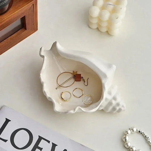 Breck + Fox Conch Shell Trinket Dish