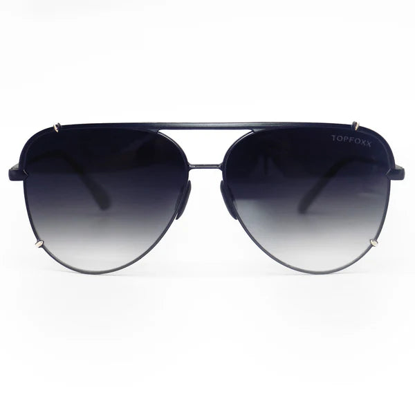 TopFoxx Cristina Sunglass - Faded Black