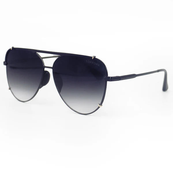 TopFoxx Cristina Sunglass - Faded Black