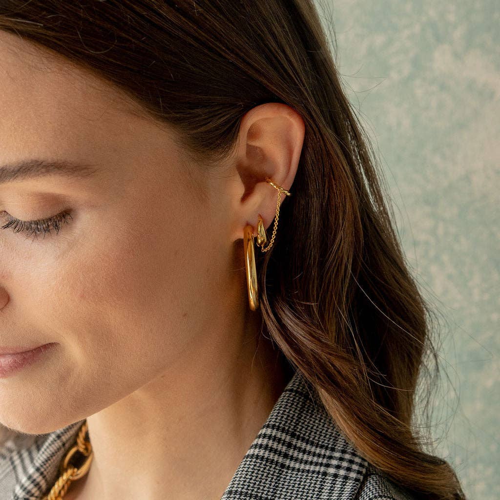 Brenda Grands 18K Gold Zenith + Twisted Ear Cuff Single