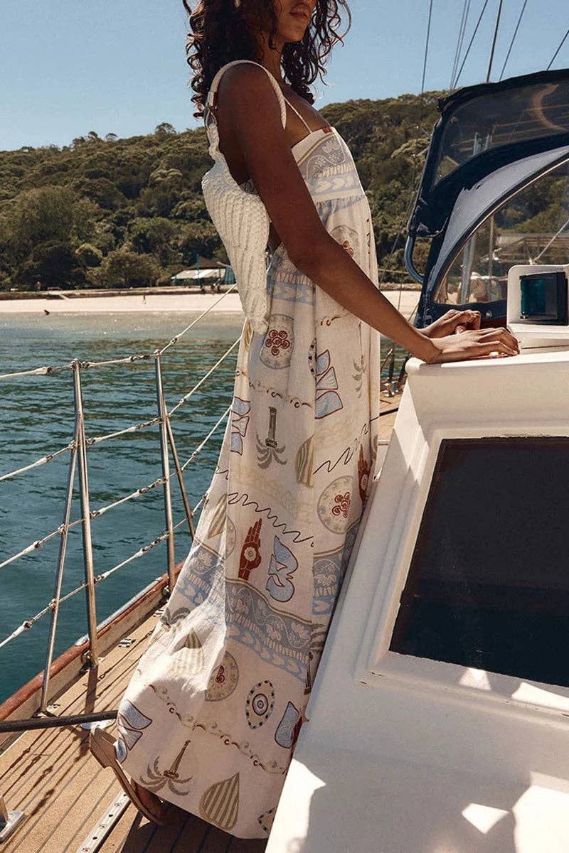 Mccolin Strappy Vacation Maxi Dress