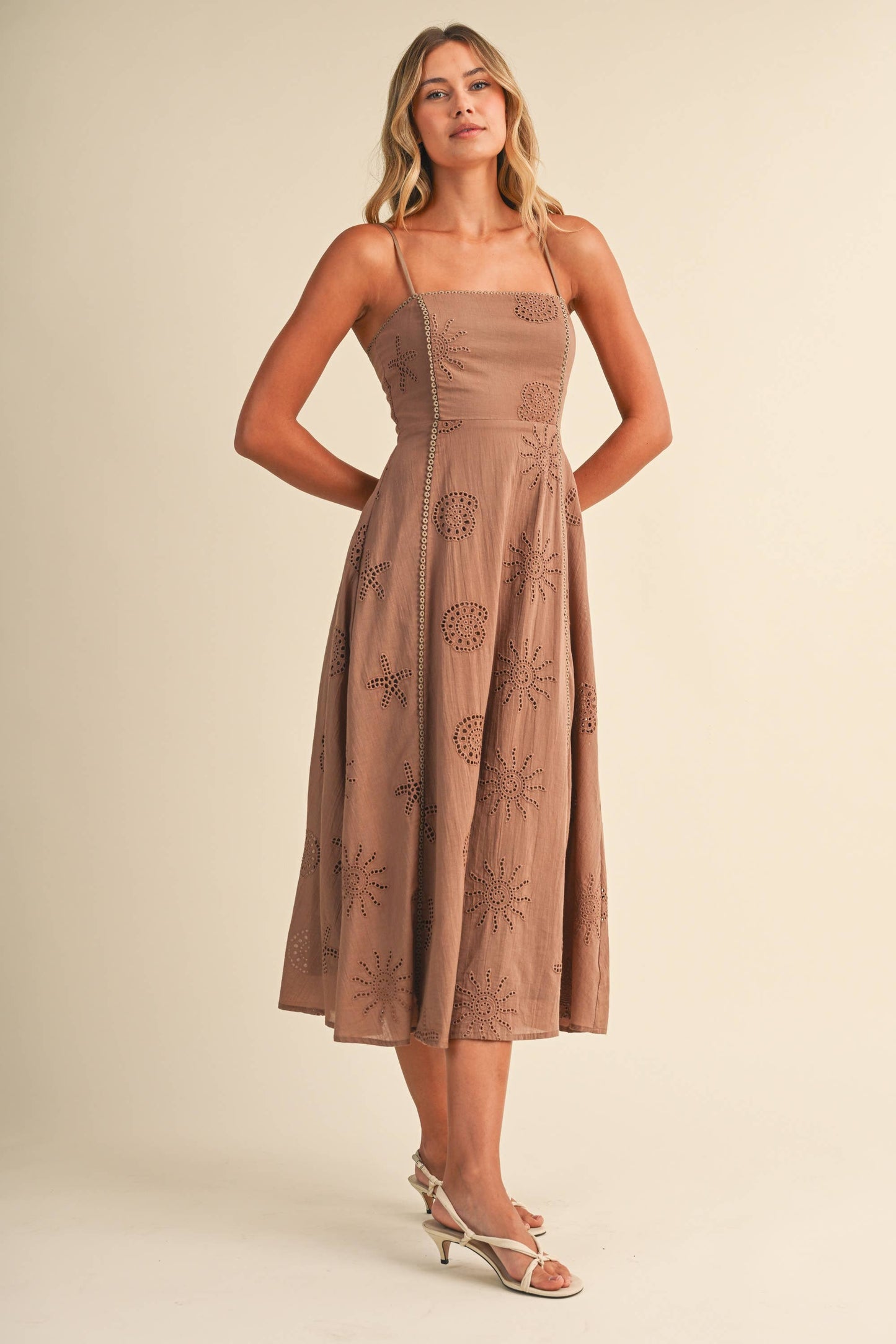 Klesis Coastal Eyelet Embroidered Dress