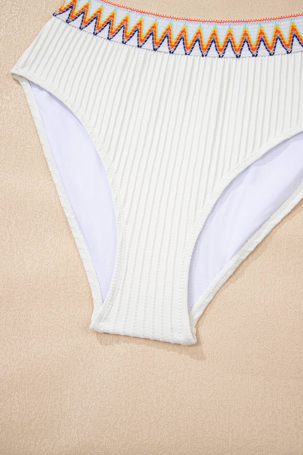 1 the Woman Contrast Banded High Waist Bikini Bottom