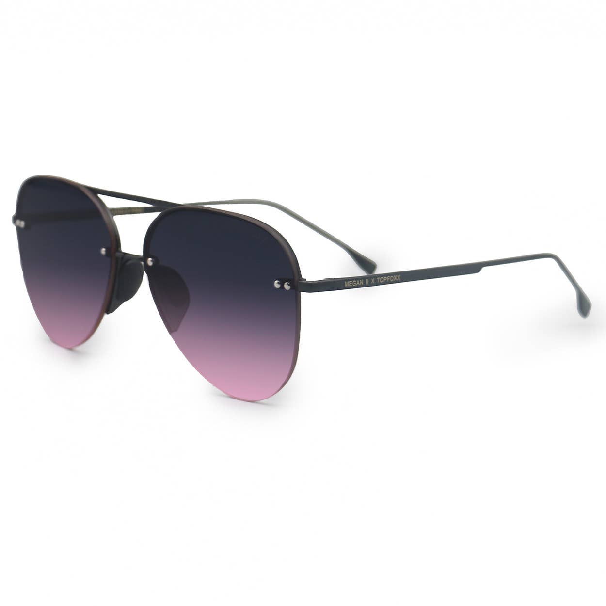 Topfoxx Small Megan 2 Tangle Free Aviator Sunglasses - Purple Pink