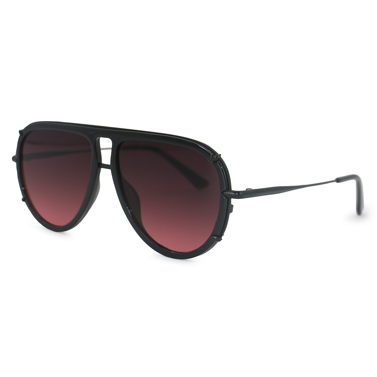 Topfoxx Ivy Luxe Tangle-Free Aviator Sunglasses - Ruby