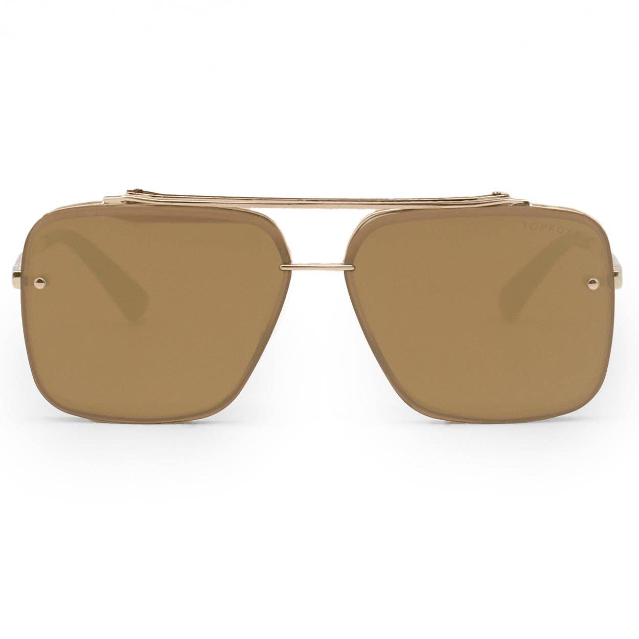 Topfoxx Bella Tangle Free Aviator Sunglasses - Mirrored Bronze
