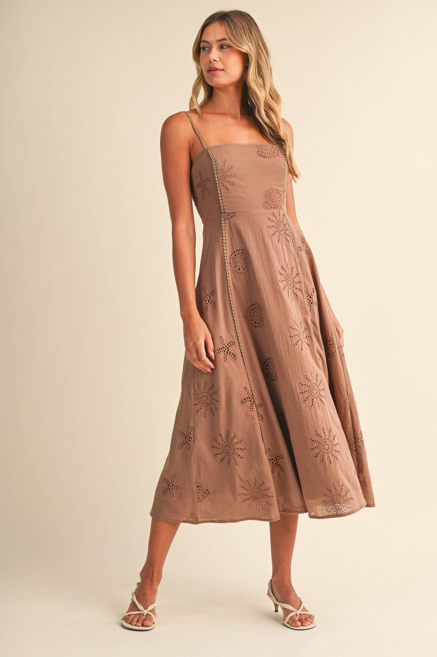 Klesis Coastal Eyelet Embroidered Dress