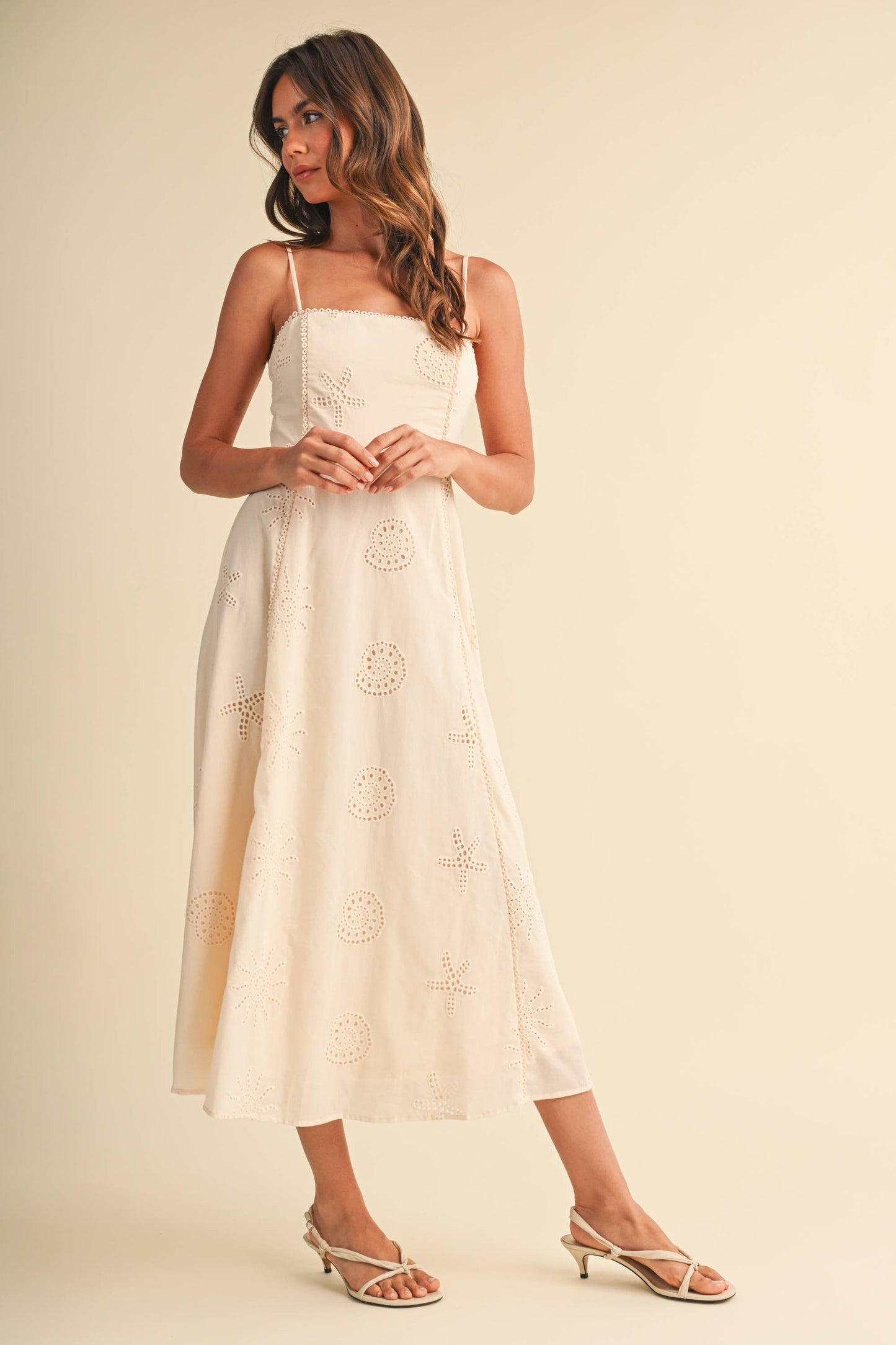 Klesis Coastal Eyelet Embroidered Dress
