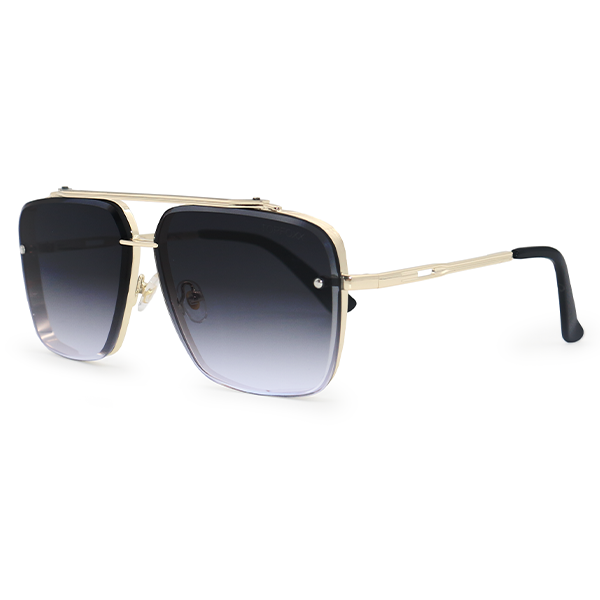 Topfoxx Bella Tangle Free Aviator Sunglasses - Midnight Gold