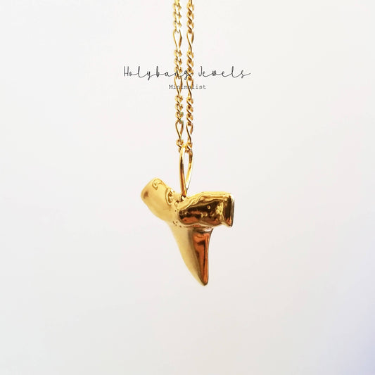 HolyBang Jewels Shark Tooth Necklace - Gold