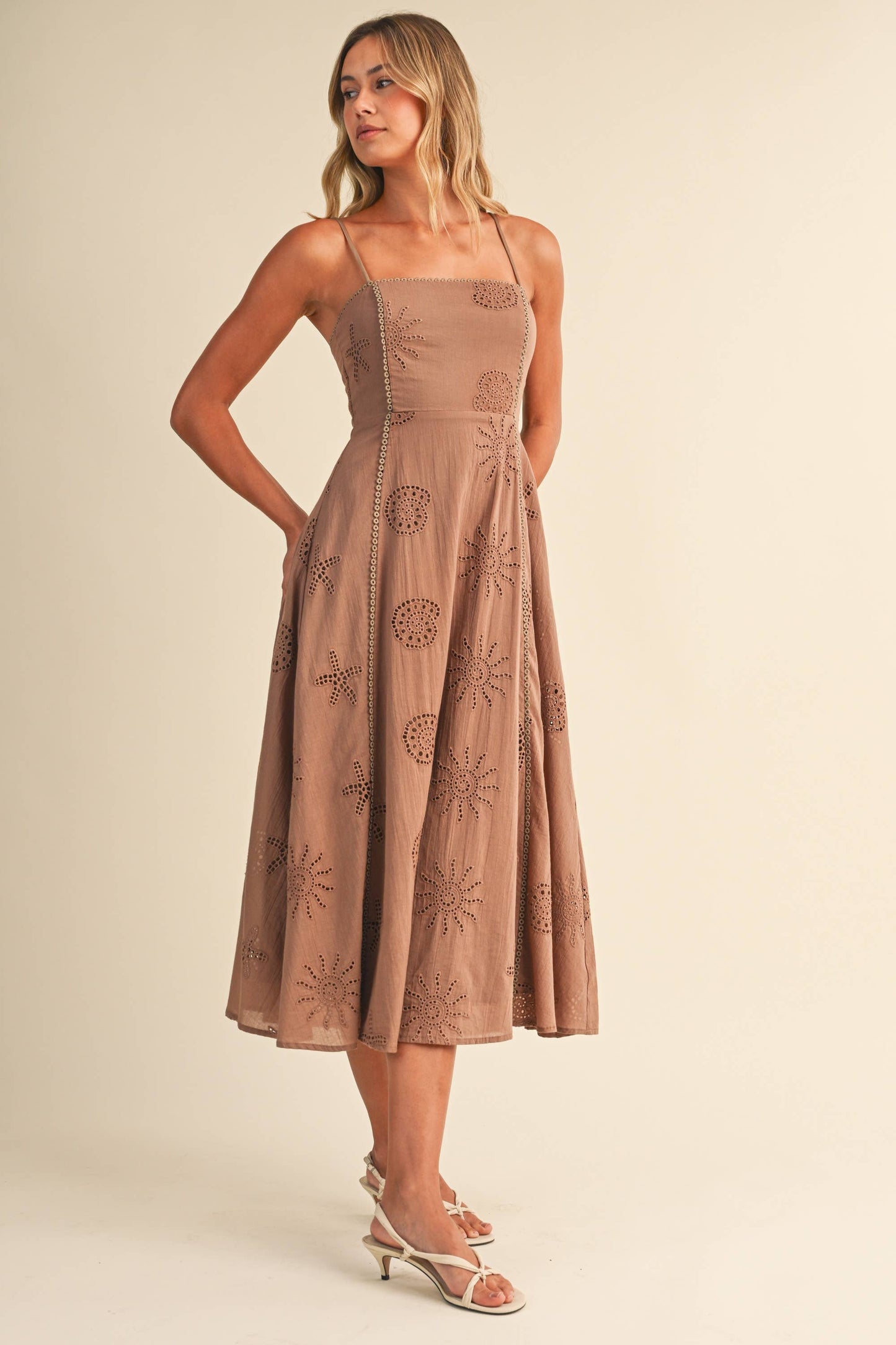 Klesis Coastal Eyelet Embroidered Dress