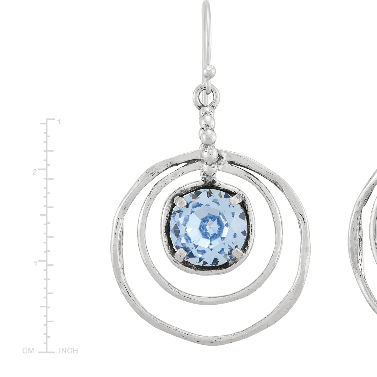 Silpada - Silpada 'Cooling Out' Silver Blue Crystal Drop Earrings