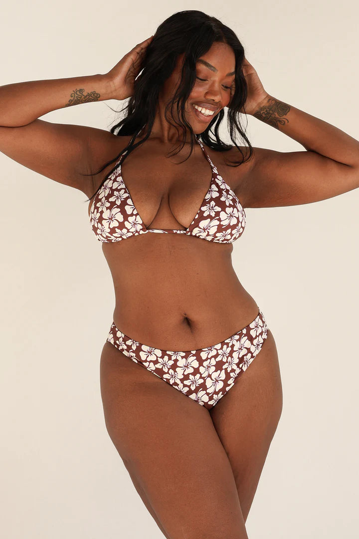 Dippin Daisys Palm Tie Back Triangle Bikini Top - Lani