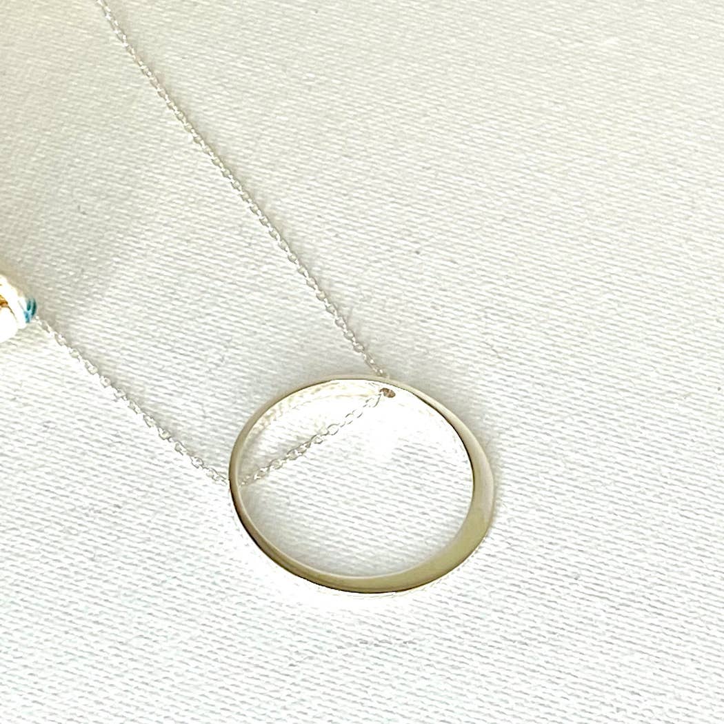 Jackie Gallagher Designs Floating Ring Necklace