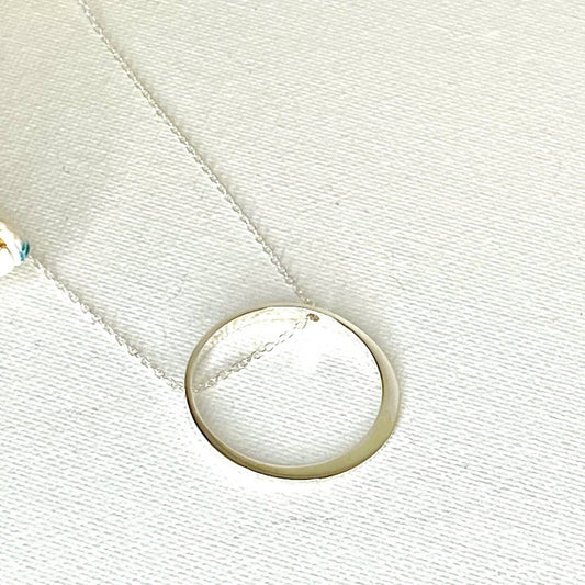 Jackie Gallagher Designs Floating Ring Necklace