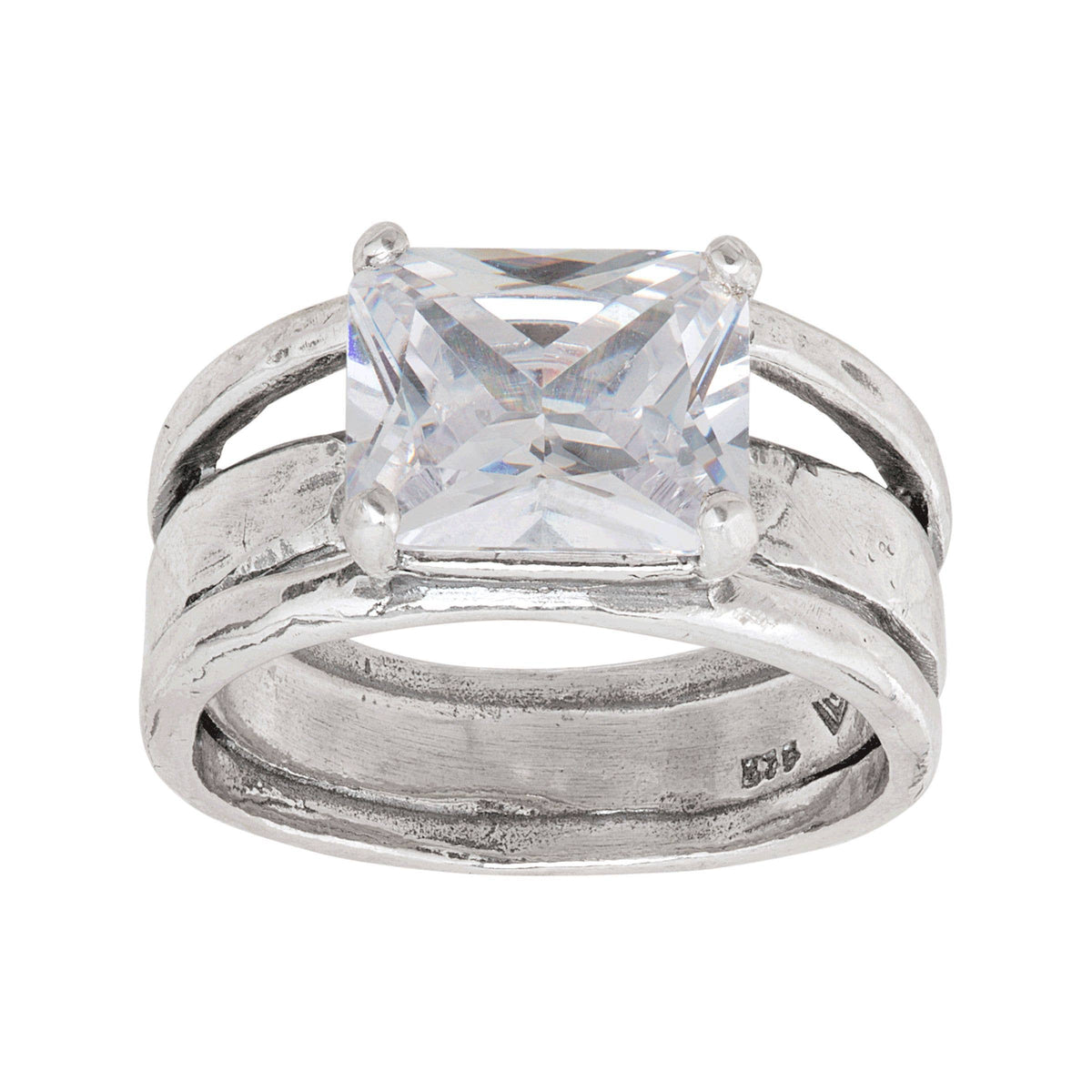 Silpada - Silpada 'Sevilla Later' Cubic Zirconia Ring in Ste