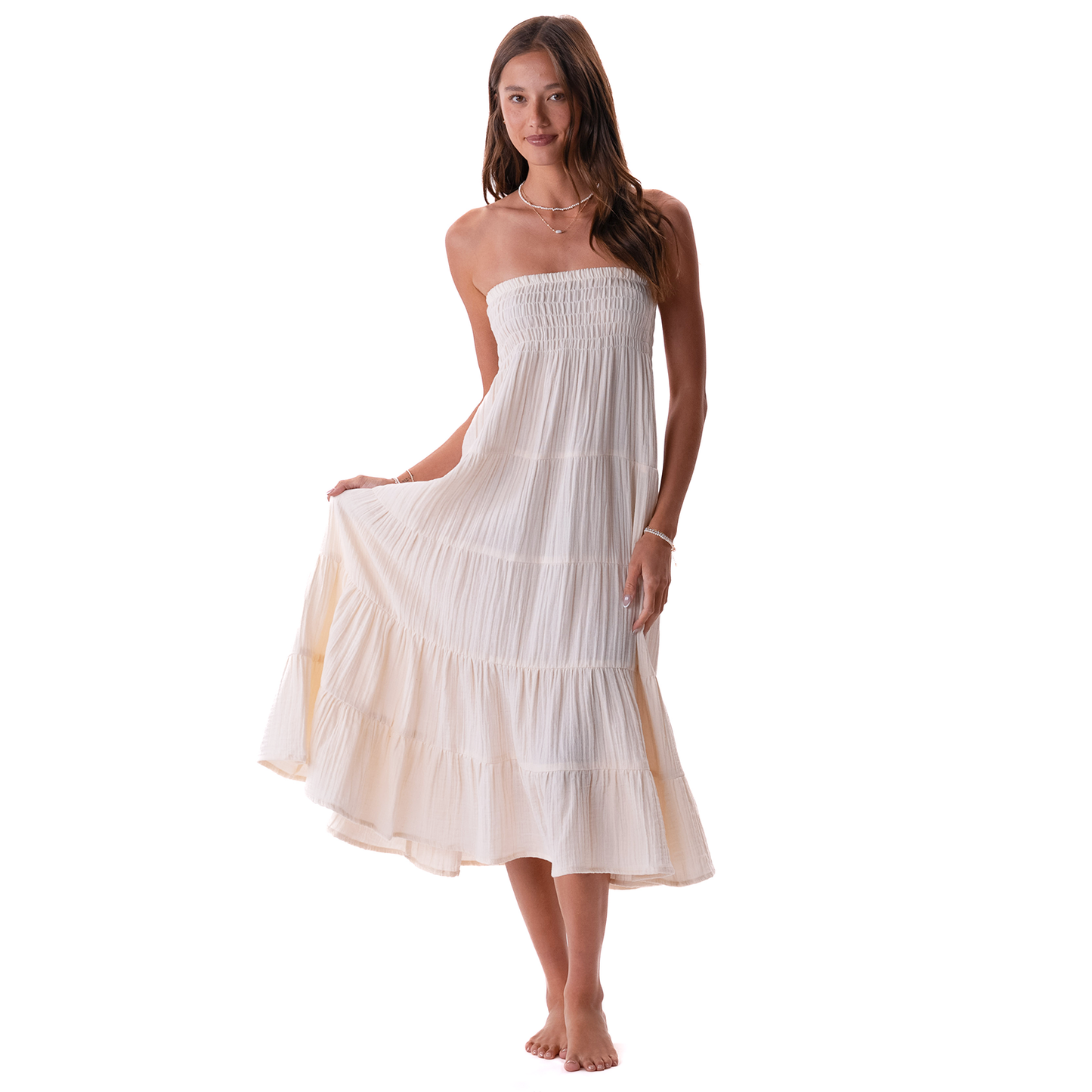 Lotus and Luna Sundrift Skirt - Cream