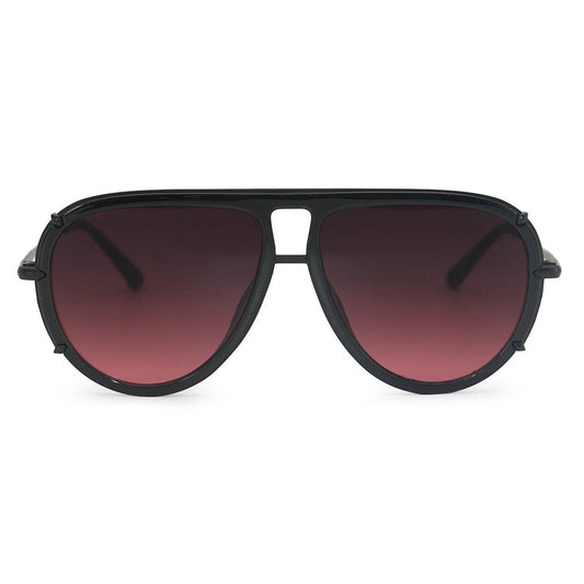 Topfoxx Ivy Luxe Tangle-Free Aviator Sunglasses - Ruby