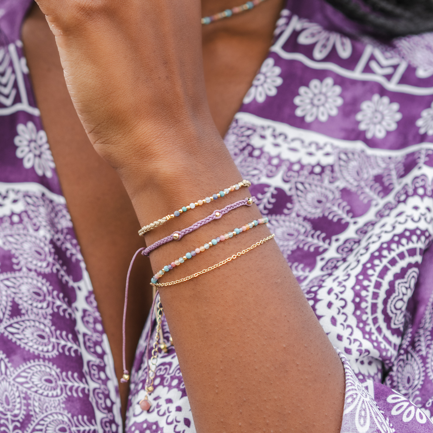 Lotus and Luna Namaste Bracelet - Prana