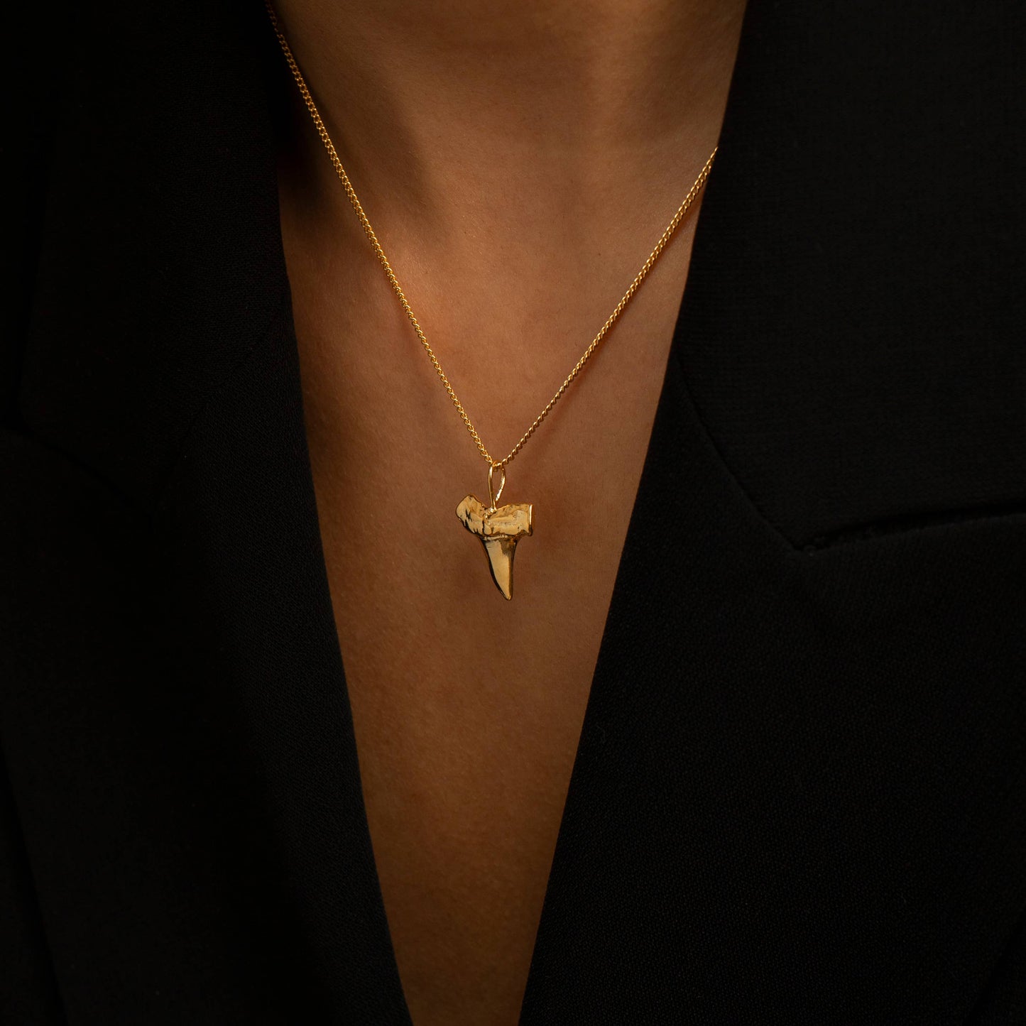HolyBang Jewels Shark Tooth Necklace - Gold