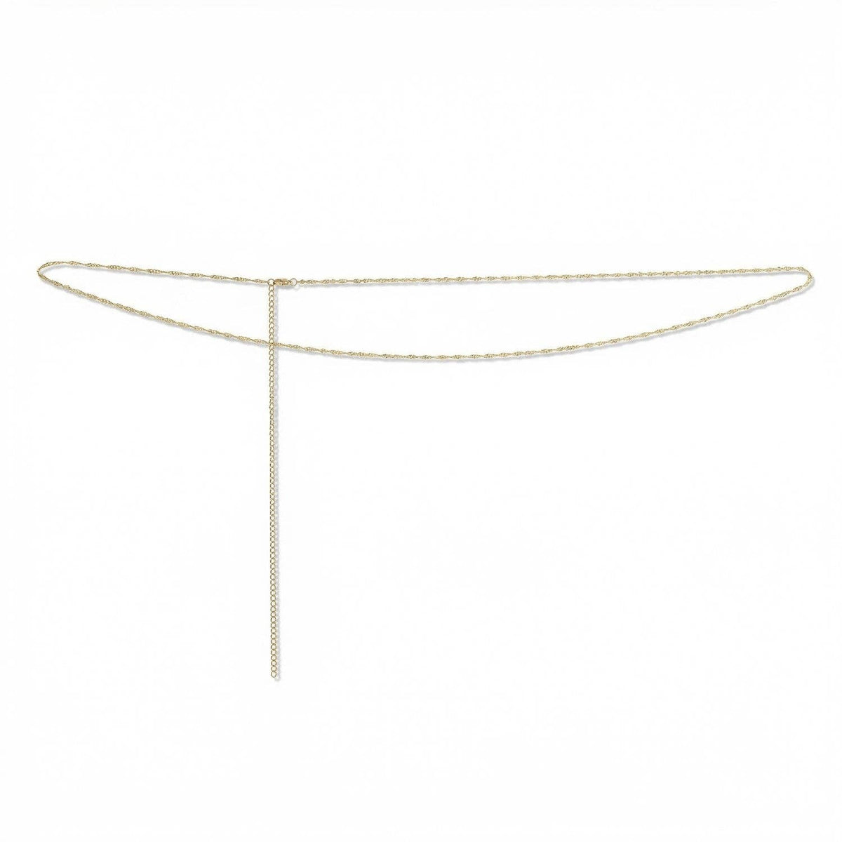 Silver Stars 18 Karat Gold PVD Stainless Steel Singapore Waist Chain