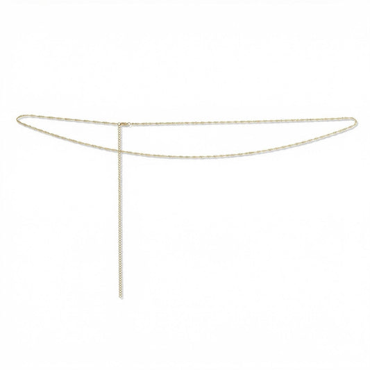 Silver Stars 18 Karat Gold PVD Stainless Steel Singapore Waist Chain