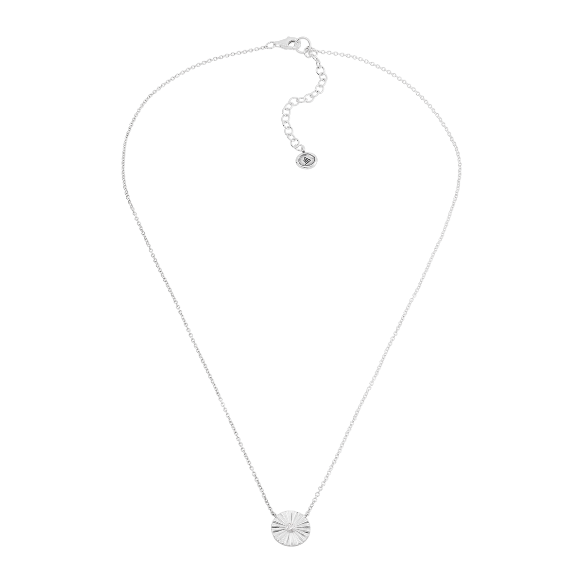Silpada - Silpada 'Sunflower' Silver White Cubic Zirconia Necklace