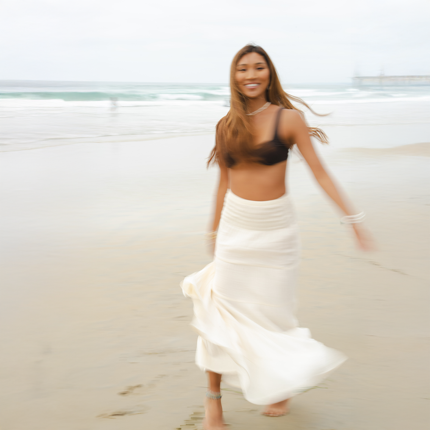 Lotus and Luna Sundrift Skirt - Cream