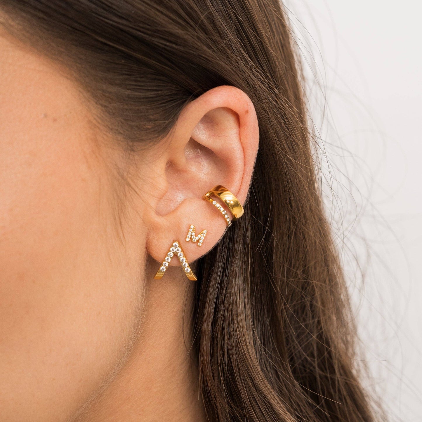 Brenda Grands Jewelry 18K Gold Double Ear Cuff