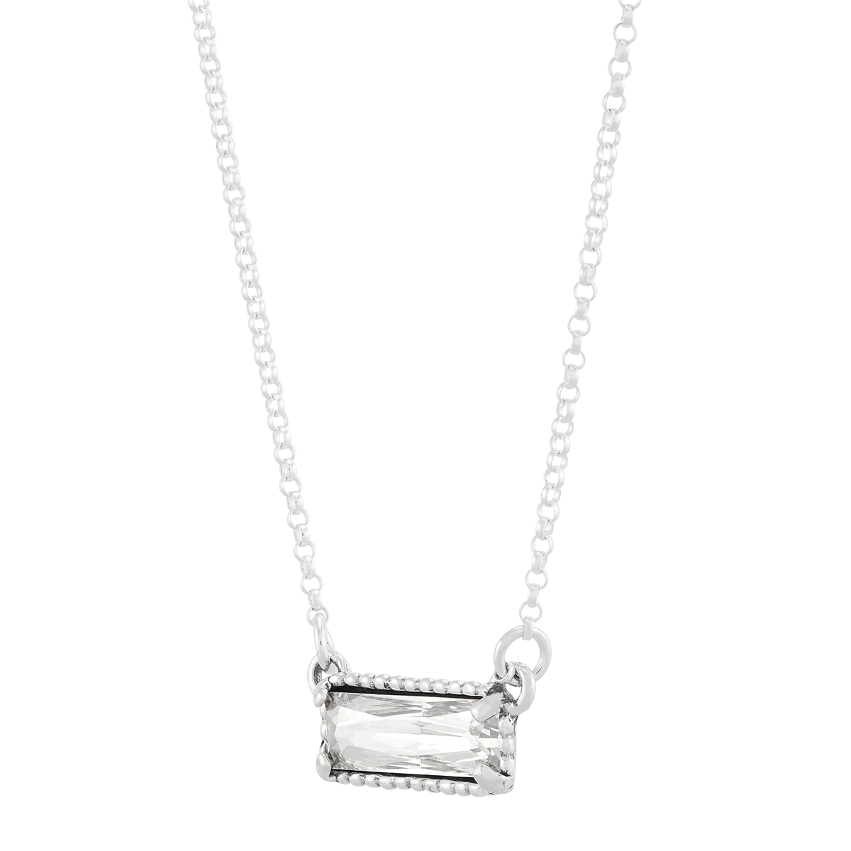 Silpada - Silpada 'Many Stories' Silver Crystal Pendant Necklace, 18"