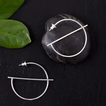 Baizaar Geometric Circle Stud Earrings