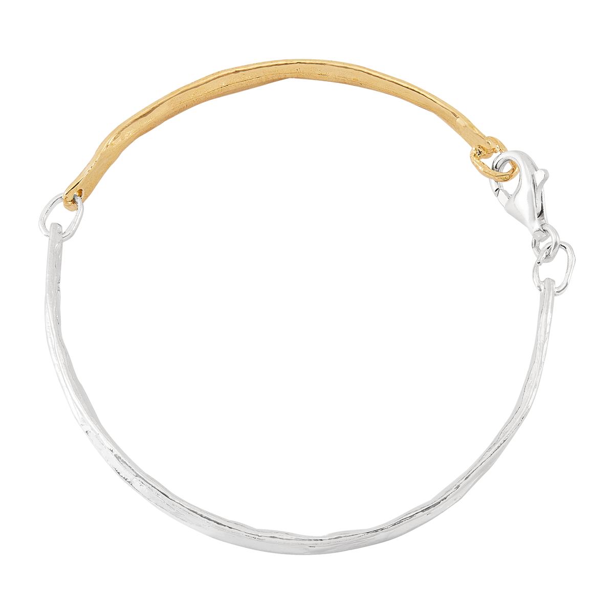Silpada - Silpada 'Calm Composure' Silver and Brass Bracelet, 7.5"