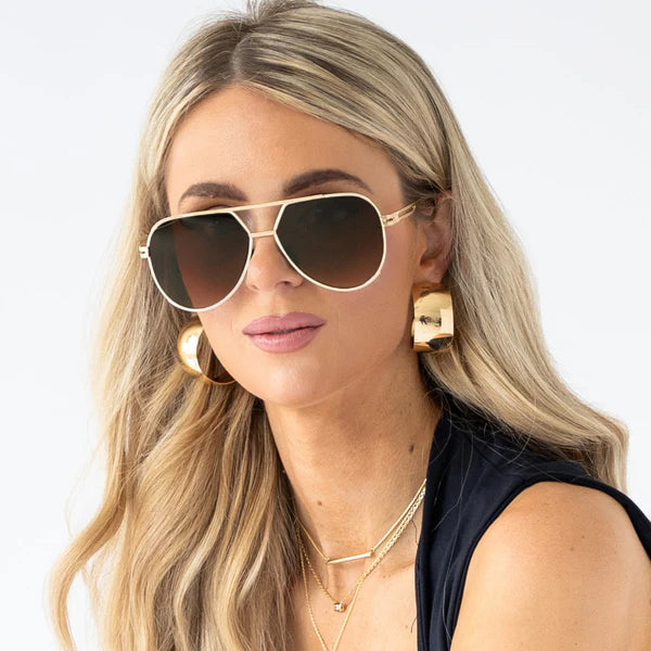 TopFoxx Untangled X Emily Sunglasses - Gold