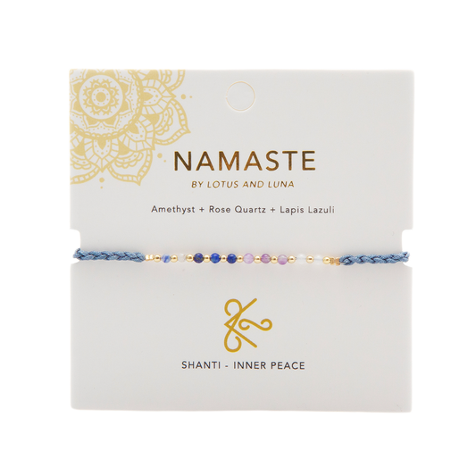Lotus and Luna Namaste Bracelet - Shanti